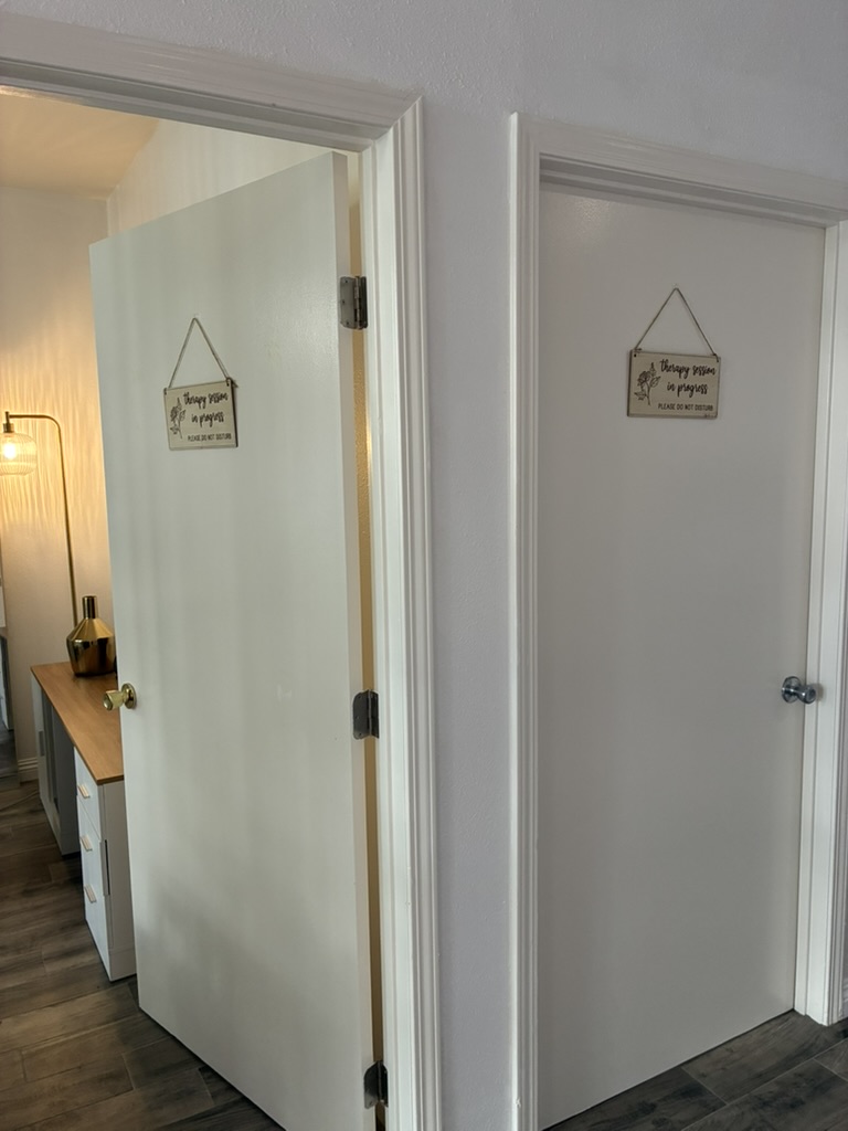 Private therapy room doors